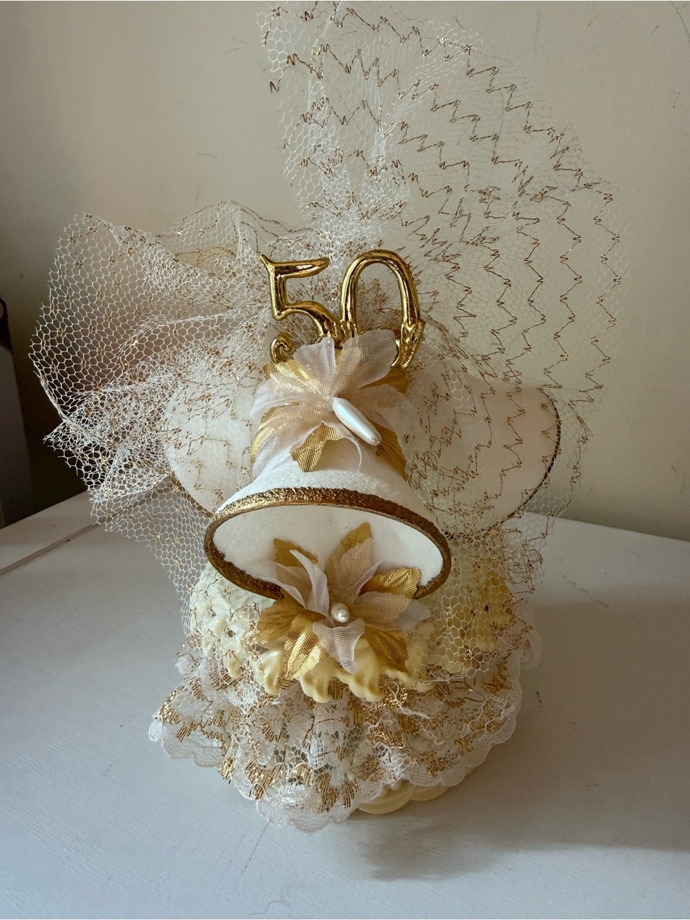 Vintage 50 Cake Topper